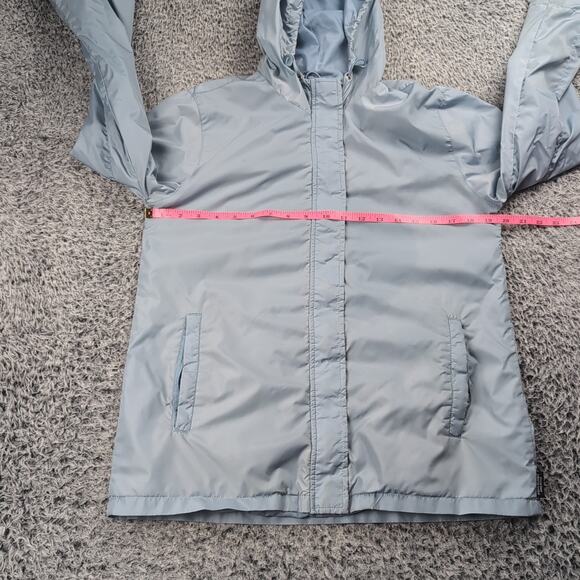 Abercrombie Fitch Jacket Adult Medium Blue Outdoor Zip Windbreaker Hoodie Rain - Picture 3 of 6
